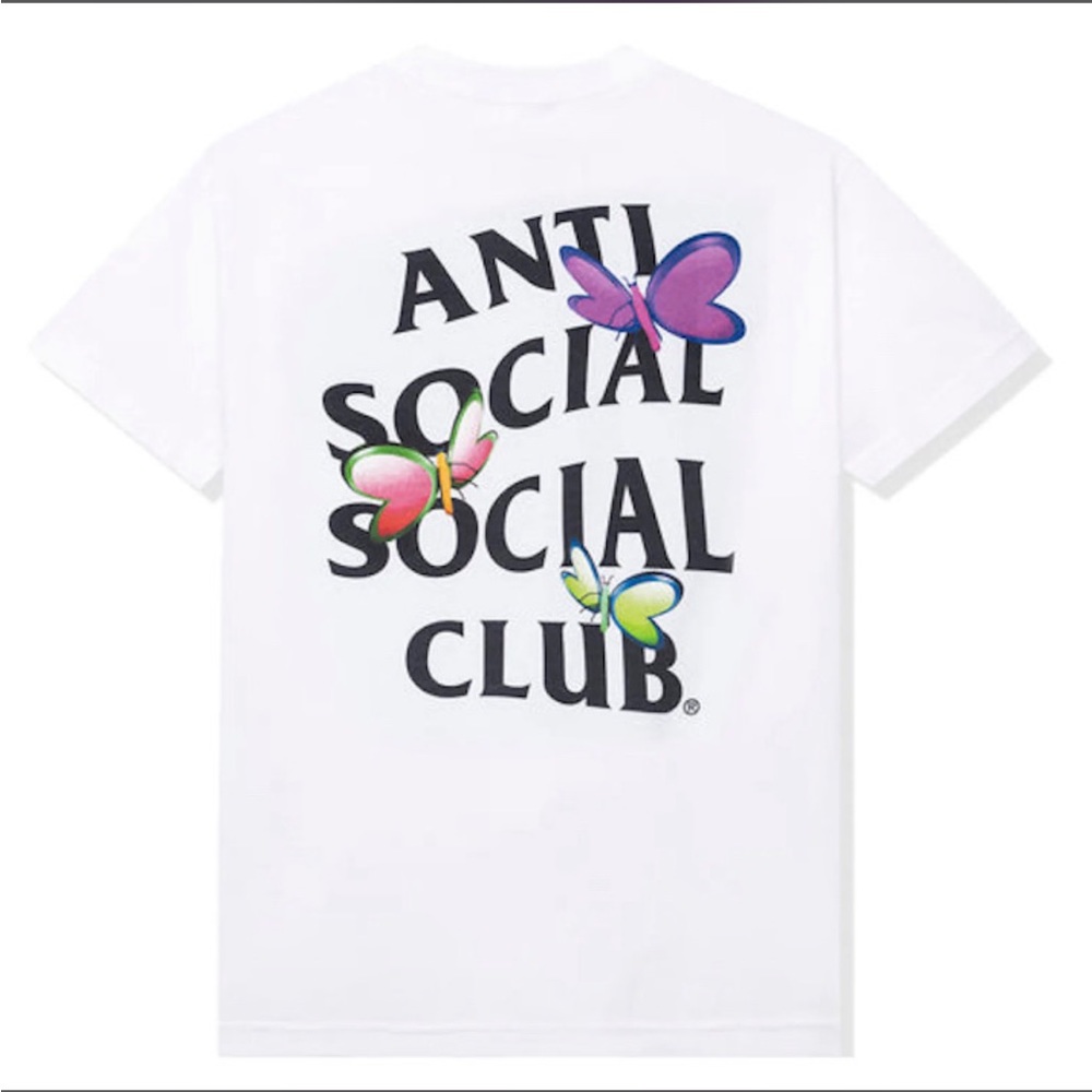 Anti Social Social Club Shell Shock White T Large